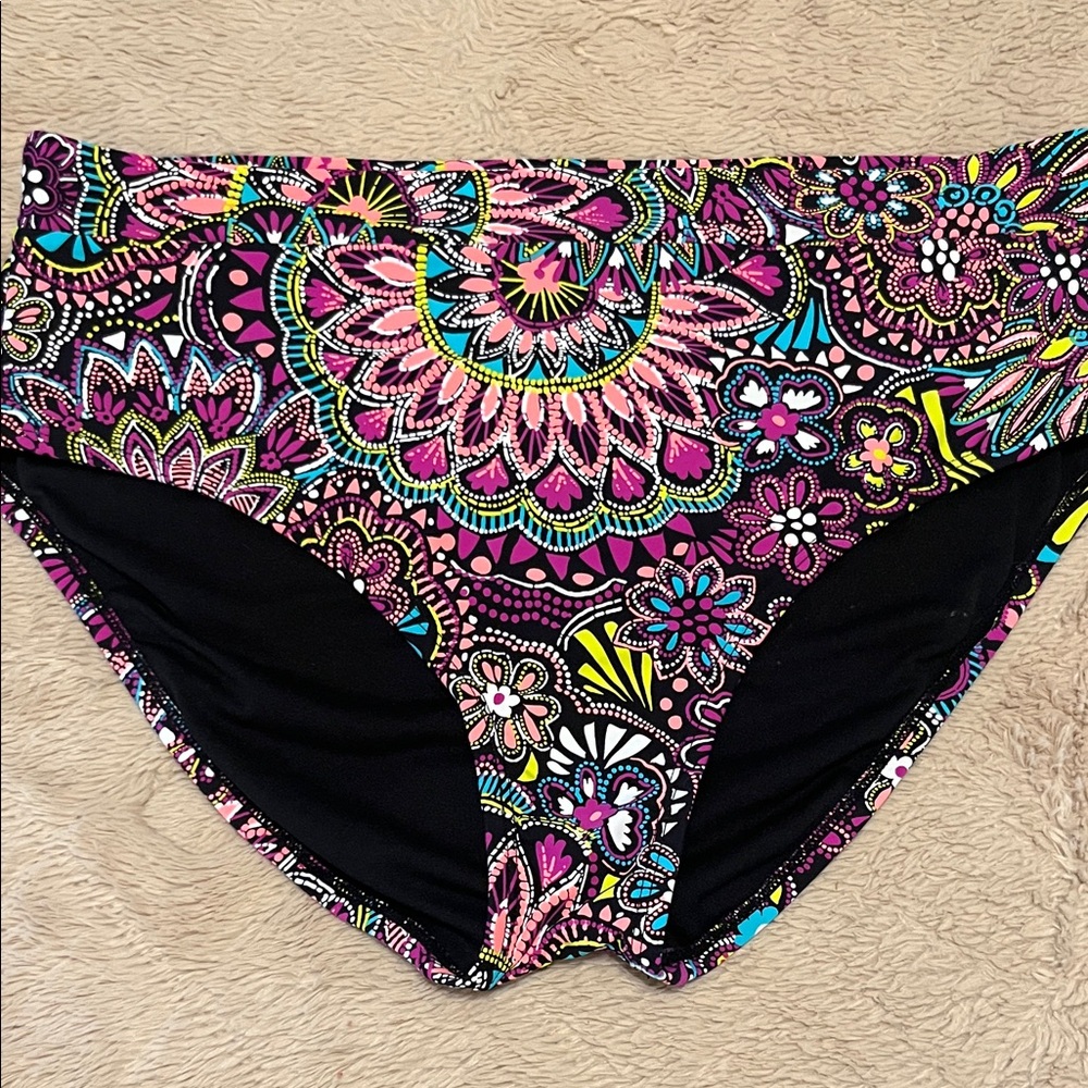 Mandala Print Swim Bottoms